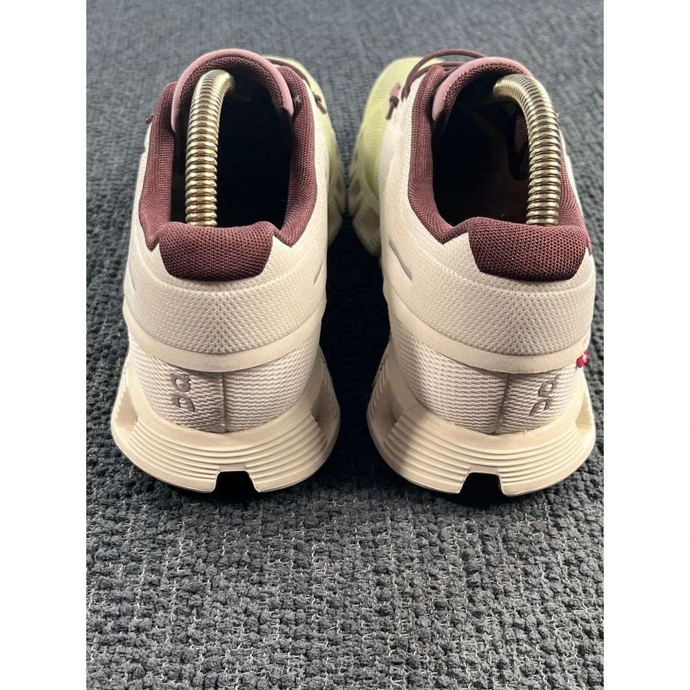 On Cloud 5 On Running Shoes Ice Haze Hay Dust Rose Low Top Sneakers